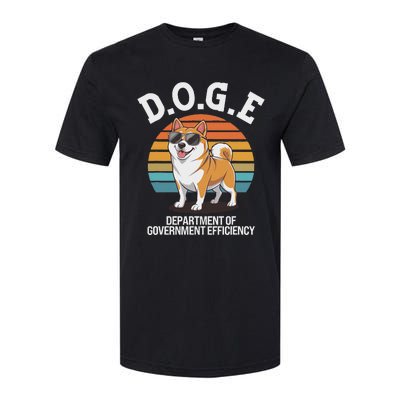 Doge Department Of Government Efficiency Cute Shiba Inu Dog Softstyle CVC T-Shirt