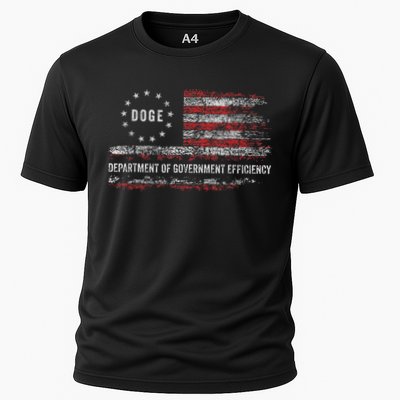 Doge Department Of Government Efficiency D.O.G.E. Us Flag Performance Shirt