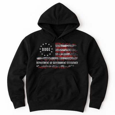 Doge Department Of Government Efficiency D.O.G.E. Us Flag Hoodie