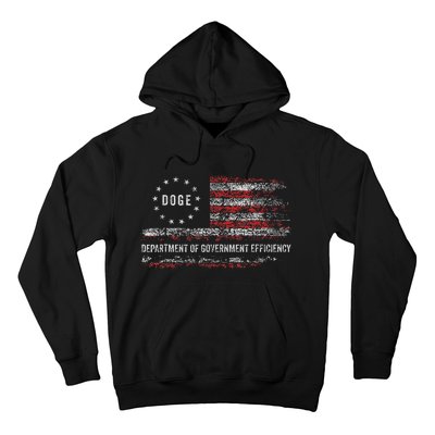 Doge Department Of Government Efficiency D.O.G.E. Us Flag Hoodie