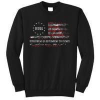 Doge Department Of Government Efficiency D.O.G.E. Us Flag Sweatshirt