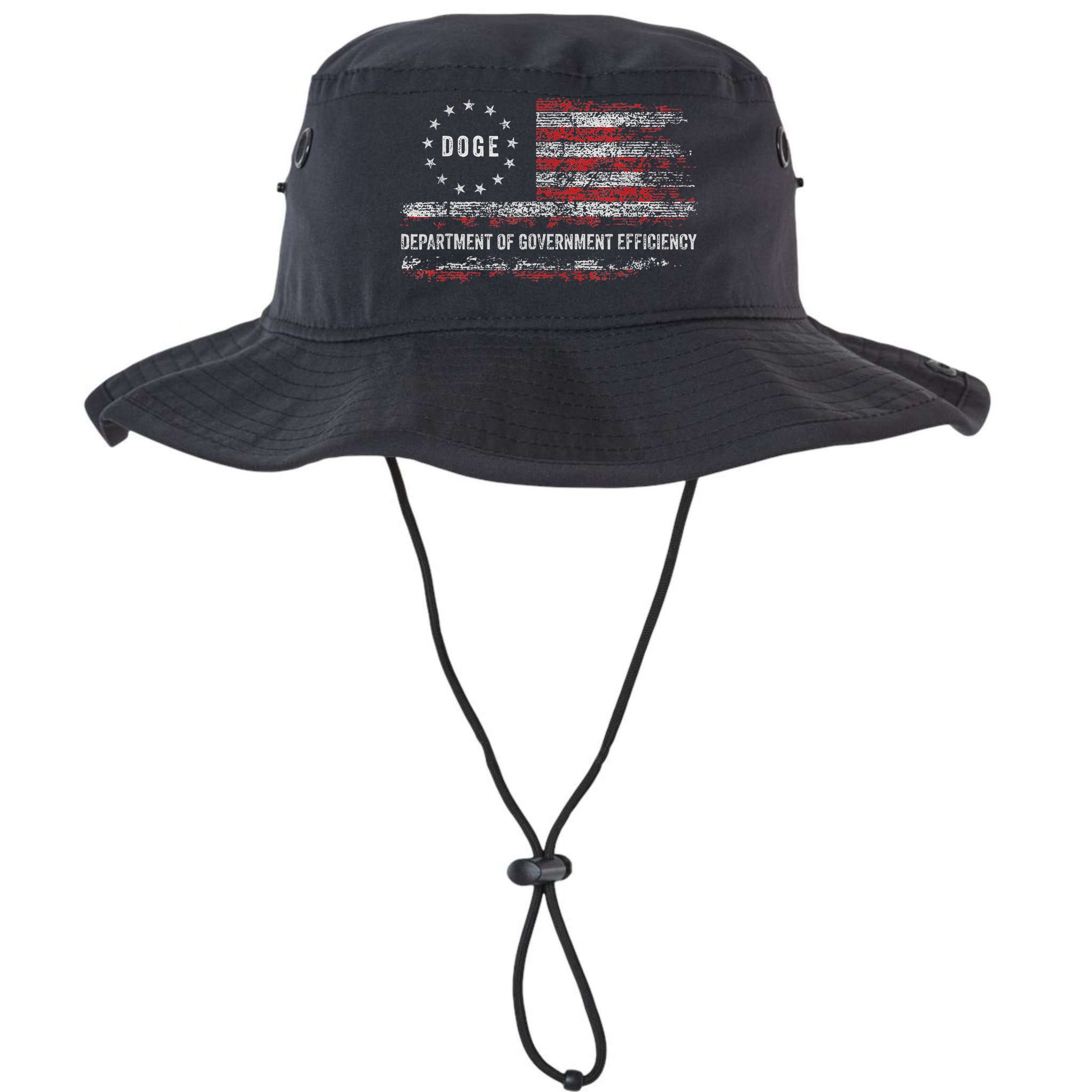 Doge Department Of Government Efficiency D.O.G.E. Us Flag Bucket Hat