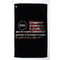 Doge Department Of Government Efficiency D.O.G.E. Us Flag Golf Towel