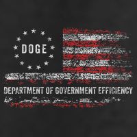 Doge Department Of Government Efficiency D.O.G.E. Us Flag Golf Towel