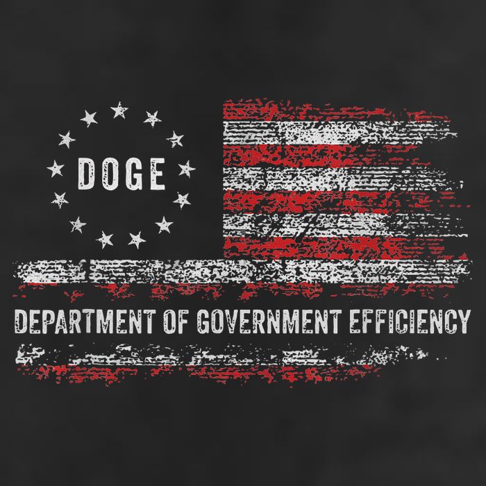 Doge Department Of Government Efficiency D.O.G.E. Us Flag Golf Towel