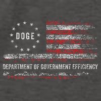 Doge Department Of Government Efficiency D.O.G.E. Us Flag Vector Backpack