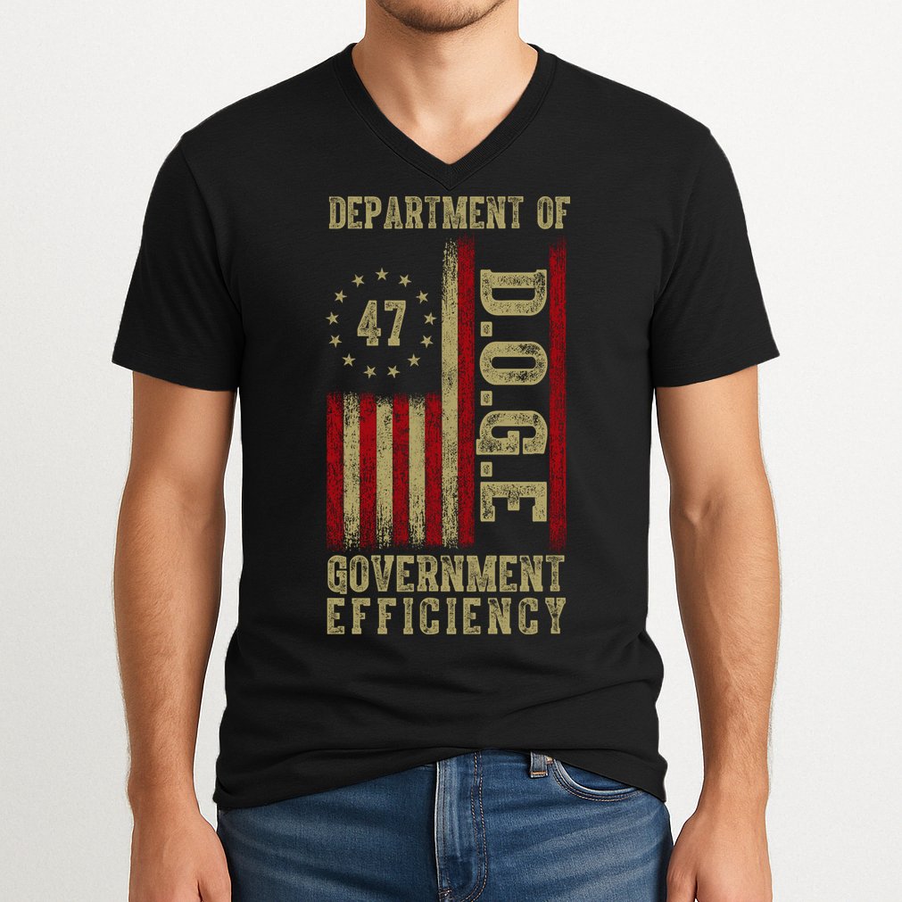 Doge Department Of Government Efficiency V-Neck T-Shirt