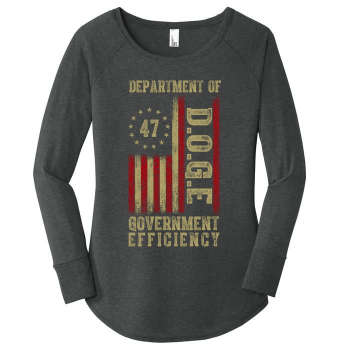 Doge Department Of Government Efficiency Women's Perfect Tri Tunic Long Sleeve Shirt