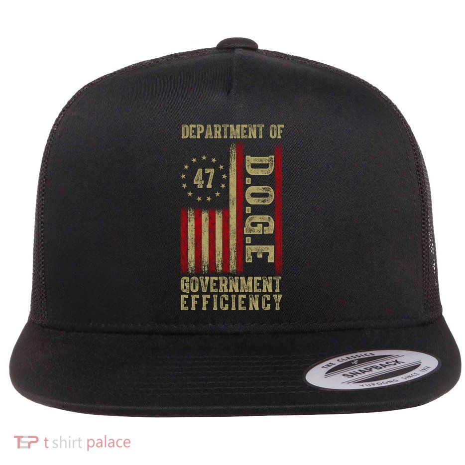 Doge Department Of Government Efficiency Flat Bill Trucker Hat