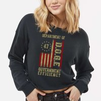 Doge Department Of Government Efficiency Cropped Pullover Crew