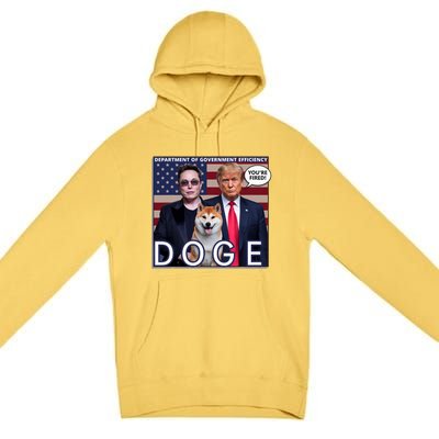 Doge Department Of Government Efficiency Premium Pullover Hoodie