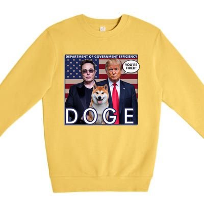 Doge Department Of Government Efficiency Premium Crewneck Sweatshirt