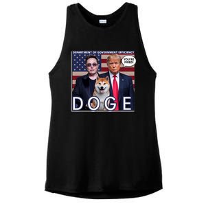 Doge Department Of Government Efficiency Ladies PosiCharge Tri-Blend Wicking Tank