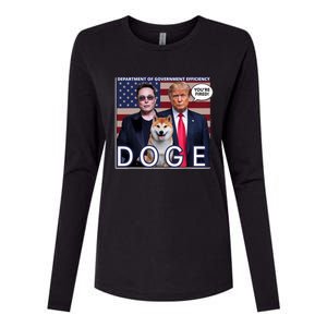 Doge Department Of Government Efficiency Womens Cotton Relaxed Long Sleeve T-Shirt