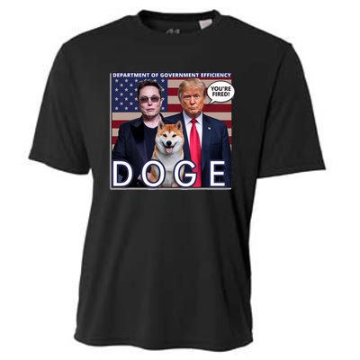 Doge Department Of Government Efficiency Cooling Performance Crew T-Shirt