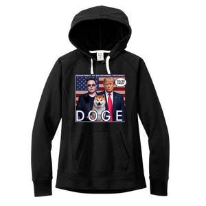 Doge Department Of Government Efficiency Women's Fleece Hoodie