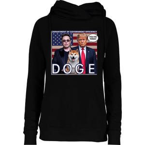 Doge Department Of Government Efficiency Womens Funnel Neck Pullover Hood