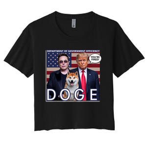 Doge Department Of Government Efficiency Women's Crop Top Tee