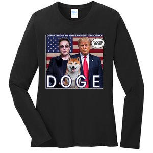 Doge Department Of Government Efficiency Ladies Long Sleeve Shirt