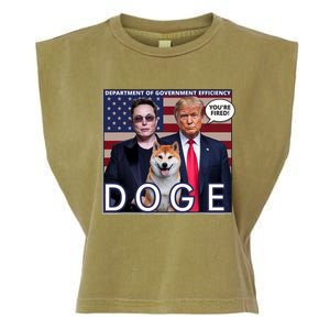 Doge Department Of Government Efficiency Garment-Dyed Women's Muscle Tee