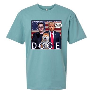 Doge Department Of Government Efficiency Sueded Cloud Jersey T-Shirt