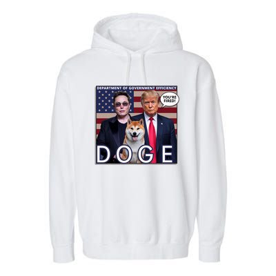 Doge Department Of Government Efficiency Garment-Dyed Fleece Hoodie