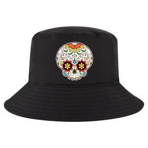 DOD Day Of The Dead Sugar Floral Skull Head Cool Comfort Performance Bucket Hat