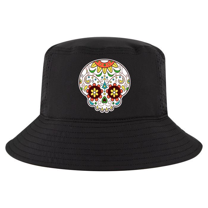 DOD Day Of The Dead Sugar Floral Skull Head Cool Comfort Performance Bucket Hat