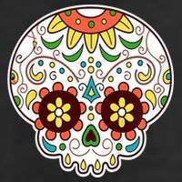 DOD Day Of The Dead Sugar Floral Skull Head Cool Comfort Performance Bucket Hat