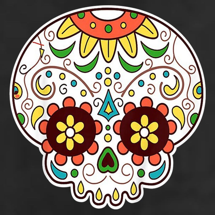 DOD Day Of The Dead Sugar Floral Skull Head Cool Comfort Performance Bucket Hat