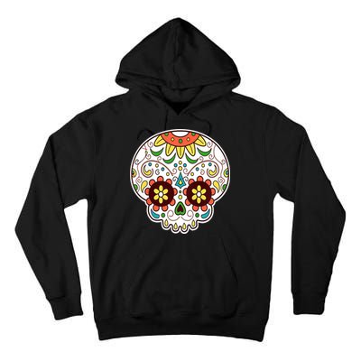 DOD Day Of The Dead Sugar Floral Skull Head Tall Hoodie