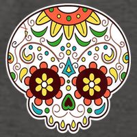 DOD Day Of The Dead Sugar Floral Skull Head Vector Backpack