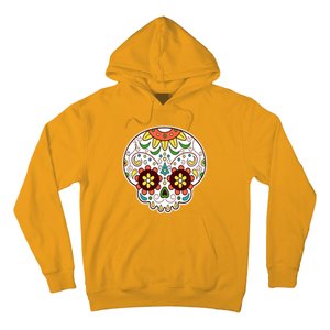 DOD Day Of The Dead Sugar Floral Skull Head Hoodie