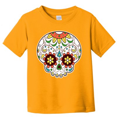 DOD Day Of The Dead Sugar Floral Skull Head Toddler T-Shirt