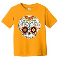 DOD Day Of The Dead Sugar Floral Skull Head Toddler T-Shirt