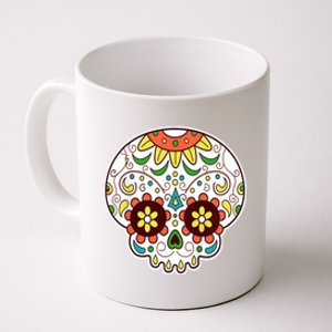 DOD Day Of The Dead Sugar Floral Skull Head Coffee Mug