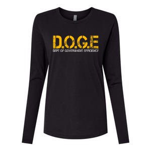 Doge Department Of Government Efficiency Womens Cotton Relaxed Long Sleeve T-Shirt