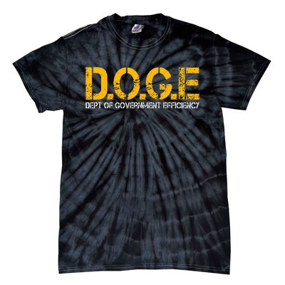 Doge Department Of Government Efficiency Tie-Dye T-Shirt