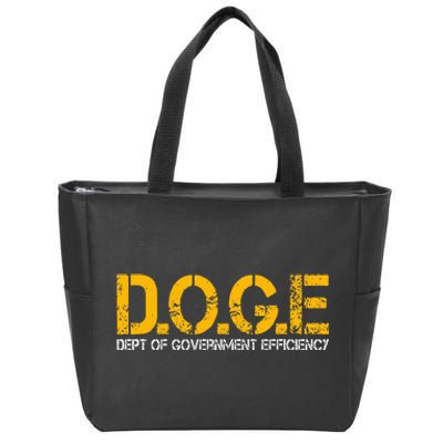 Doge Department Of Government Efficiency Zip Tote Bag