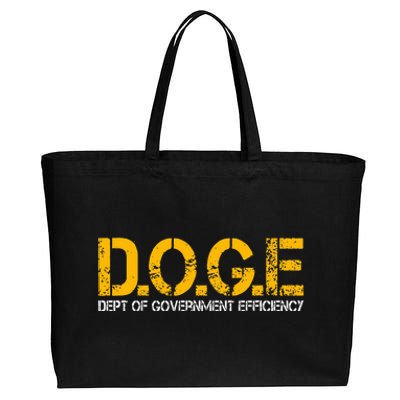 Doge Department Of Government Efficiency Cotton Canvas Jumbo Tote