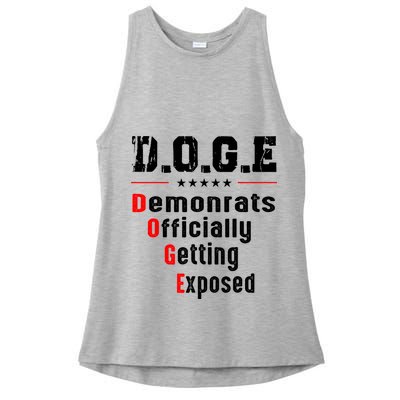 Doge Democrats Officially Getting Exposed Ladies PosiCharge Tri-Blend Wicking Tank