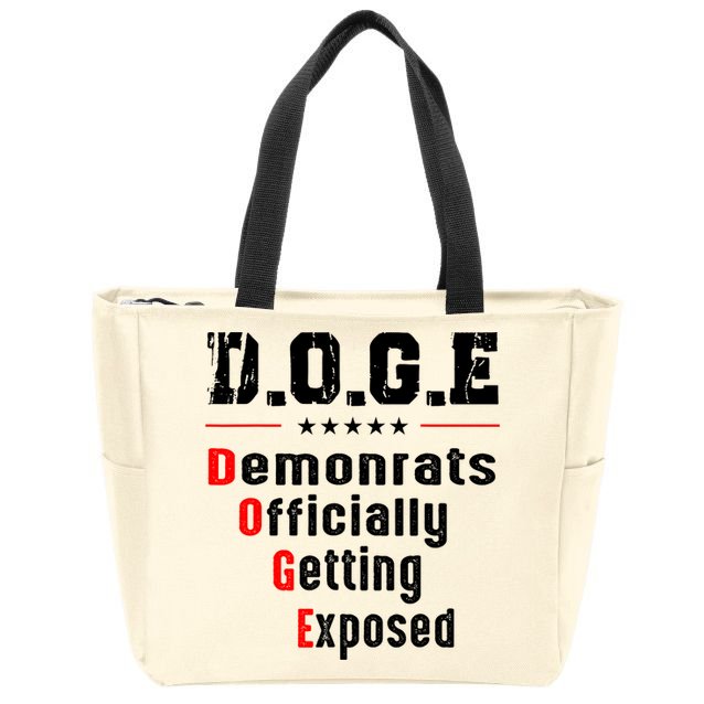 Doge Democrats Officially Getting Exposed Zip Tote Bag
