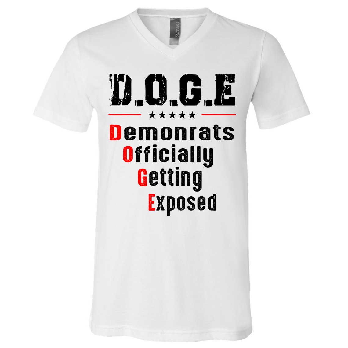 Doge Democrats Officially Getting Exposed V-Neck T-Shirt