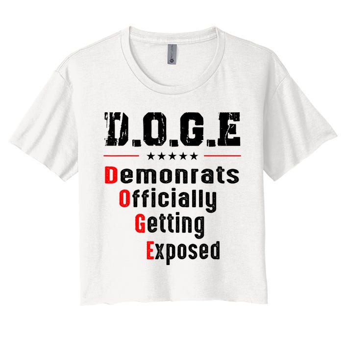 Doge Democrats Officially Getting Exposed Women's Crop Top Tee