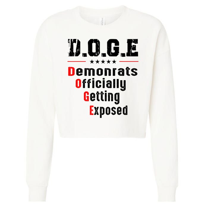 Doge Democrats Officially Getting Exposed Cropped Pullover Crew