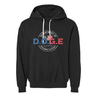 D.O.G.E. Department Of Government Efficiency Doge Garment-Dyed Fleece Hoodie