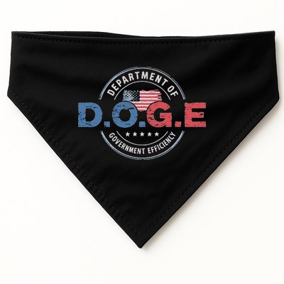 D.O.G.E. Department Of Government Efficiency Doge USA-Made Doggie Bandana