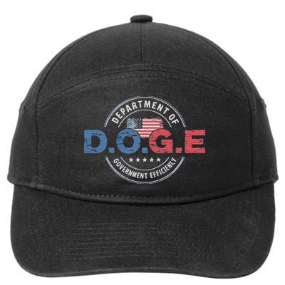 D.O.G.E. Department Of Government Efficiency Doge 7-Panel Snapback Hat
