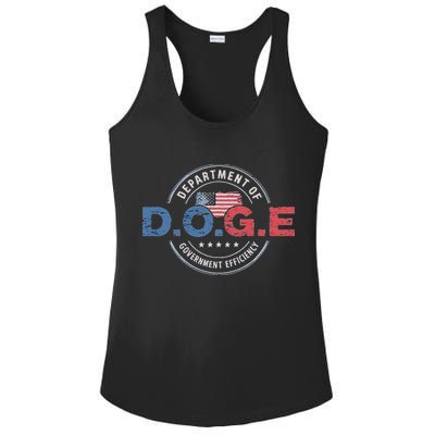 D.O.G.E. Department Of Government Efficiency Doge Ladies PosiCharge Competitor Racerback Tank