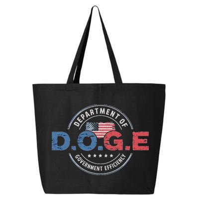 D.O.G.E. Department Of Government Efficiency Doge 25L Jumbo Tote